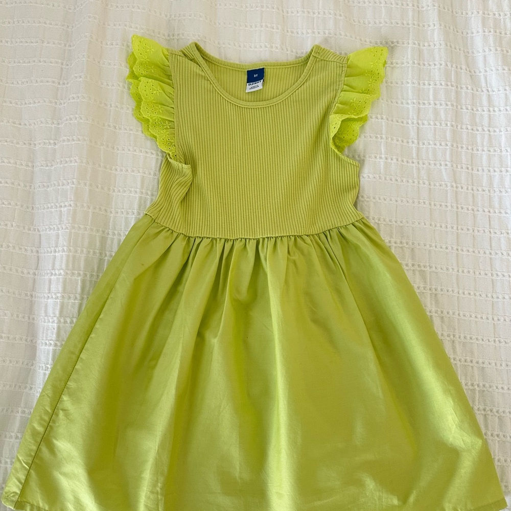 Old Navy | Kids Lime Green Dress | Toddler Size 3T
